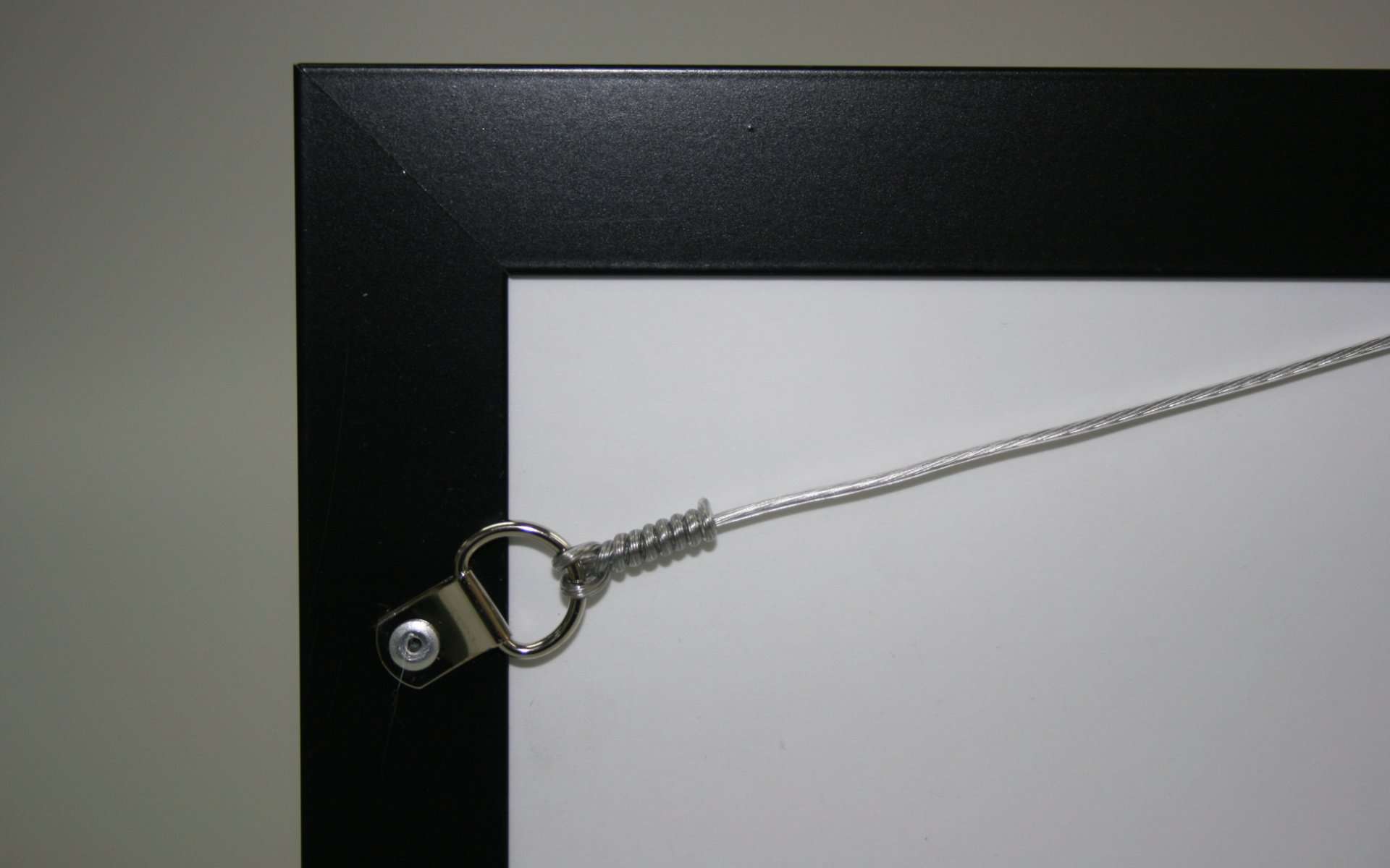 Acrylic Artframe showing back and hanger